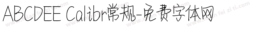ABCDEE Calibr常规字体转换